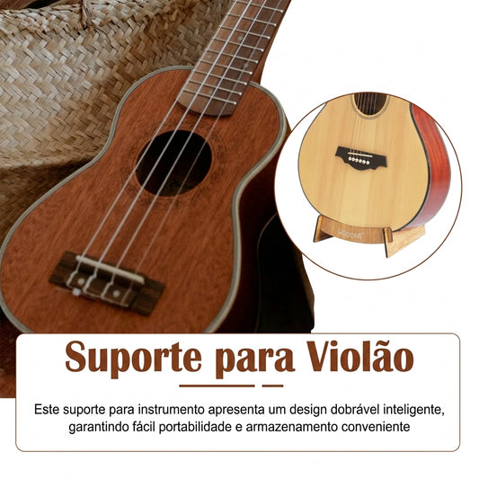 Suporte Chão Violão Guitarra Dobrável Leve
