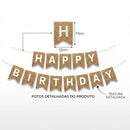 Faixa Decorativa Happy Birthday Brilhante