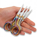 Tesoura Escolar Inox Cabo Colorido 17cm