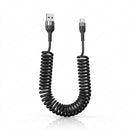 Cabo Espiral Telefone Fixo 4m Preto