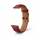 Smartwatch Redondo Aço Inox Pulseira Couro