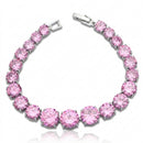 Conjunto Luxo em Cristal de Zircônia Rosa