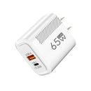 Carregador Turbo USB-C 65W GaN Compacto