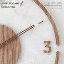 Relógio de Parede Silencioso Moderno 30cm