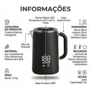Chaleira Elétrica Inox 1.7L Base Sem Fio