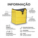 Kit Microfibra Lavagem Carro 5 Panos