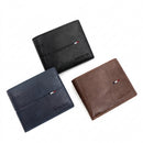 Carteira Masculina Slim Couro PU Preta