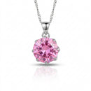 Conjunto Luxo em Cristal de Zircônia Rosa