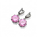 Conjunto Luxo em Cristal de Zircônia Rosa