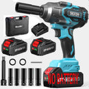 Seesii 1000nm chave de impacto sem fio arma 1/2 "chave elétrica sem escova caminhão carro pneus ferramenta reparo para makita 18v bateria pino