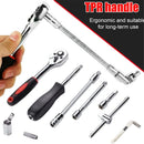 46pc conjunto de soquete de unidade 1/4 polegada chave catraca conjunto com soquetes métricos hex bit soquete conjunto kits ferramentas mecânicas para reparo automóvel hous