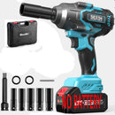 Seesii 1000nm chave de impacto sem fio arma 1/2 "chave elétrica sem escova caminhão carro pneus ferramenta reparo para makita 18v bateria pino