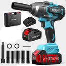 Seesii 1000nm chave de impacto sem fio arma 1/2 "chave elétrica sem escova caminhão carro pneus ferramenta reparo para makita 18v bateria pino