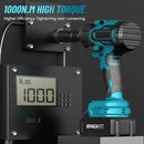 Seesii 1000nm chave de impacto sem fio arma 1/2 "chave elétrica sem escova caminhão carro pneus ferramenta reparo para makita 18v bateria pino
