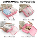 Organizador Mala Roupas Cube Packing 6 Peças