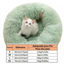 Cama Pet Lavável Pelúcia Redonda Antiderrapante