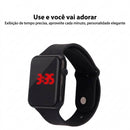 Relógio Digital Sport LED Silicone Unissex