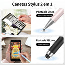 Caneta Stylus Tablet Universal Ponteira Dupla