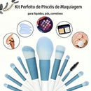 Kit Pincéis Maquiagem 12 Peças Profissional
