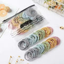 Kit Elásticos Cabelo Coloridos 100 Peças
