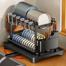 Escorredor Louça Inox com Bandeja 2 Andares