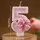 Vela Número Especial Glitter Bolo Aniversário