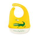 Babador Impermeável Bebê Silicone com Bolso