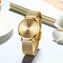 Relógio Feminino Quartzo Analógico Dourado