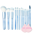 Kit Pincéis Maquiagem 12 Peças Profissional