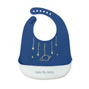 Babador Impermeável Bebê Silicone com Bolso