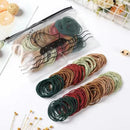 Kit Elásticos Cabelo Coloridos 100 Peças