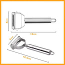 Descascador Legumes Inox Duplo Faca Peeler