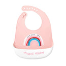 Babador Impermeável Bebê Silicone com Bolso