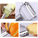 Descascador Legumes Inox Duplo Faca Peeler