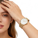 Relógio Feminino Quartzo Analógico Dourado
