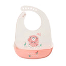 Babador Impermeável Bebê Silicone com Bolso