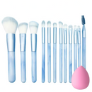 Kit Pincéis Maquiagem 12 Peças Profissional